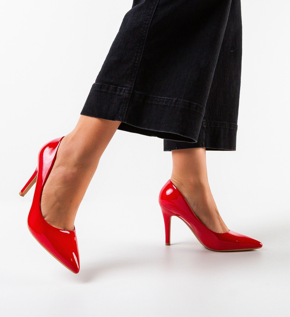 Pantofi Rosii cu Toc Amanda | Stil si Eleganta - imagine 2