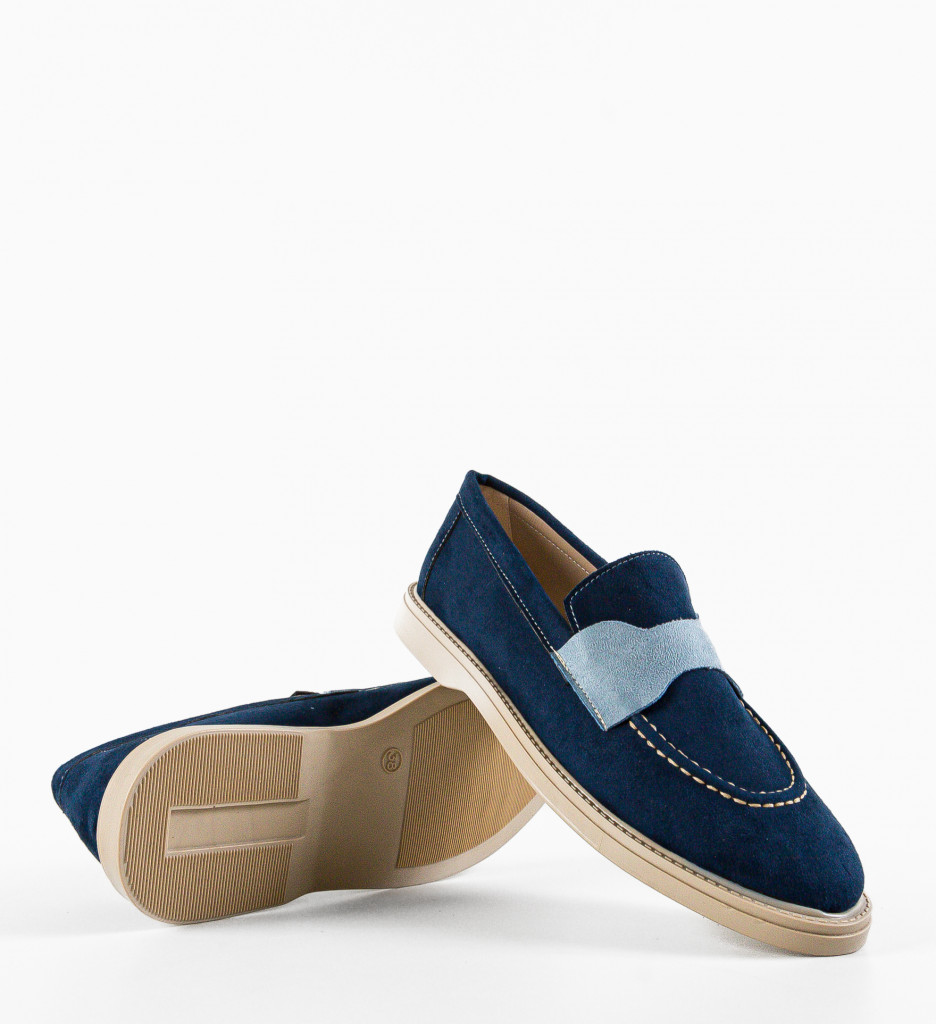 Pantofi Andrey Albastri | Confort Casual - imagine 4
