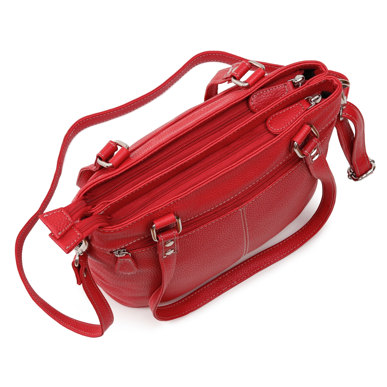 Geanta Anne GT3852 Piele Naturala Rosu - imagine 3