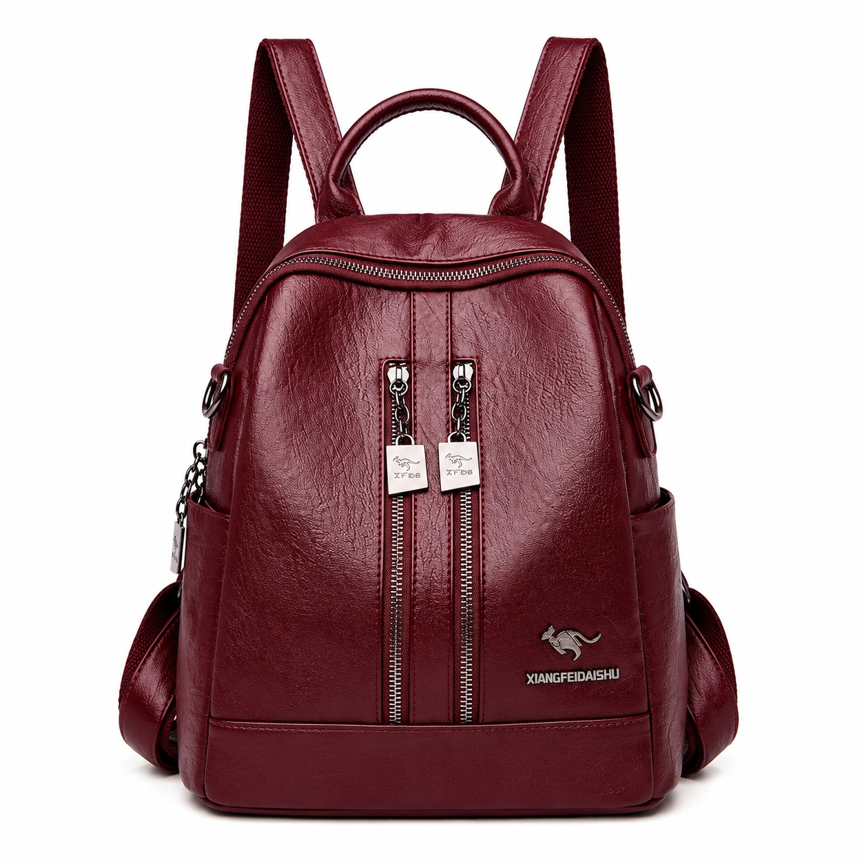 Rucsac dama Delis Hudson GT1330 Bordo Elegant - imagine 5