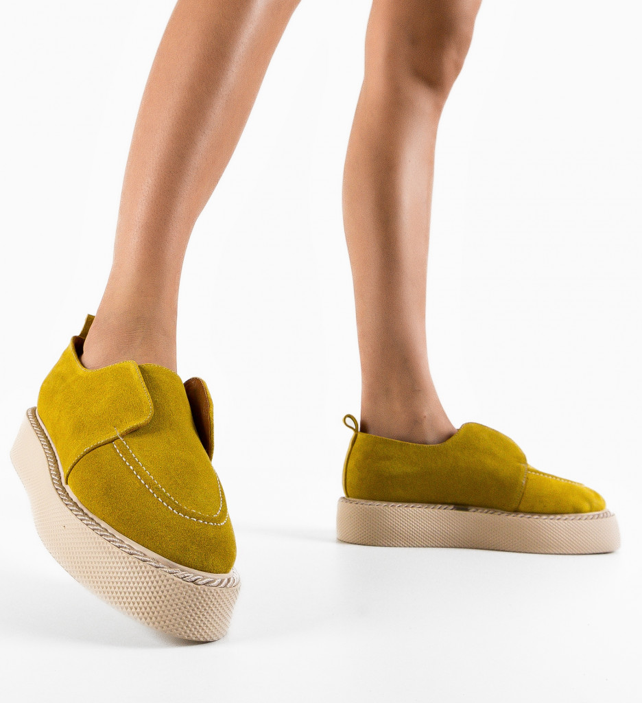 Pantofi Casual Galbeni – Stil Unic și Confort - imagine 2