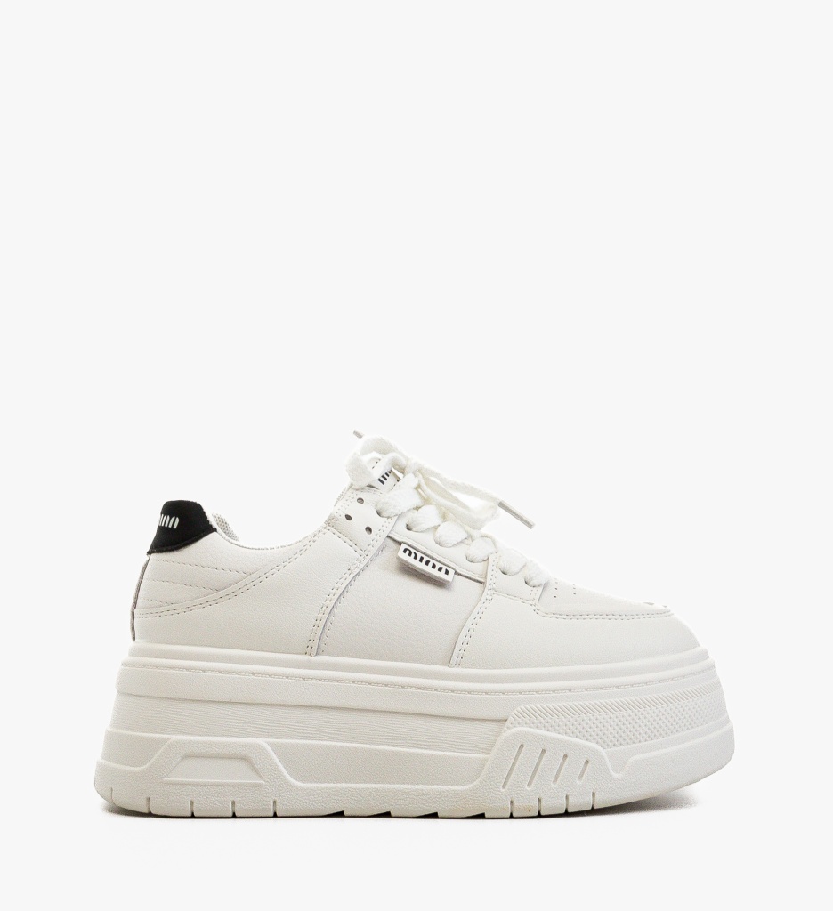 Sneakers Dama Tendai Albi - Confort și Stil - imagine 5