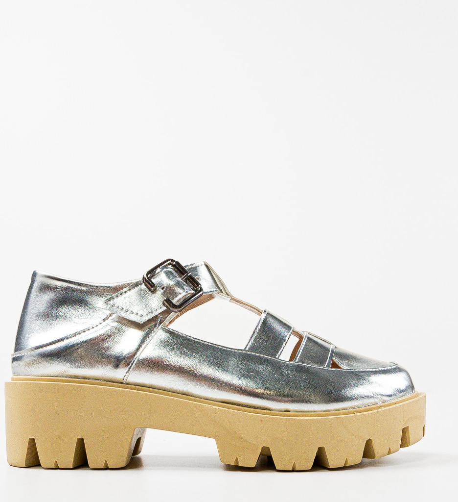 Pantofi Casual Argintii - Stil și Confort - imagine 5