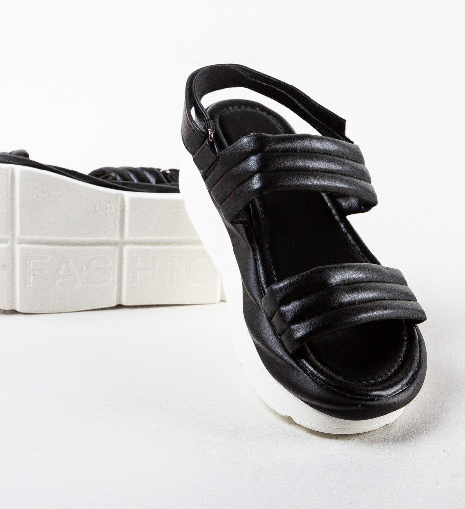 Sandale Dama Tratup Negre - Eleganță și Confort - imagine 5