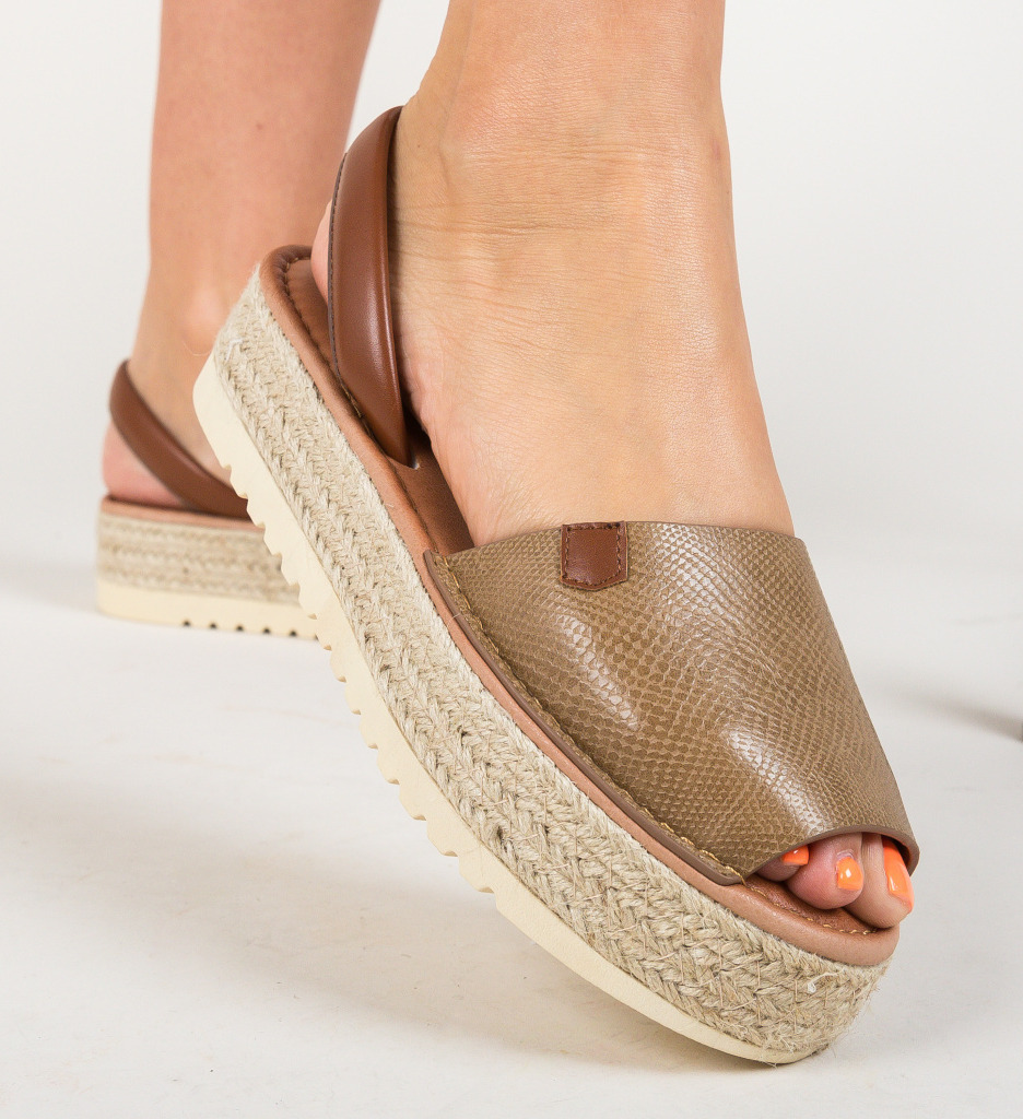 Sandale Lowe Khaki - Confort și Stil Casual - imagine 3