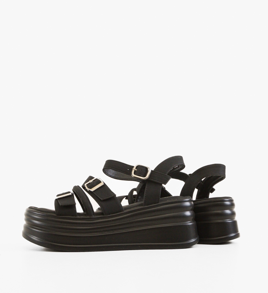 Platforme Dama Panfa Negre - Eleganță și Confort - imagine 5
