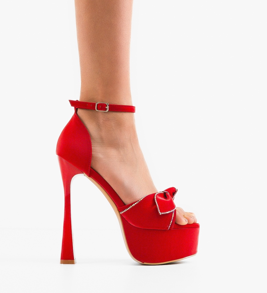 Sandale cu Toc Lavra Rosii - Eleganță Asigurată - imagine 6