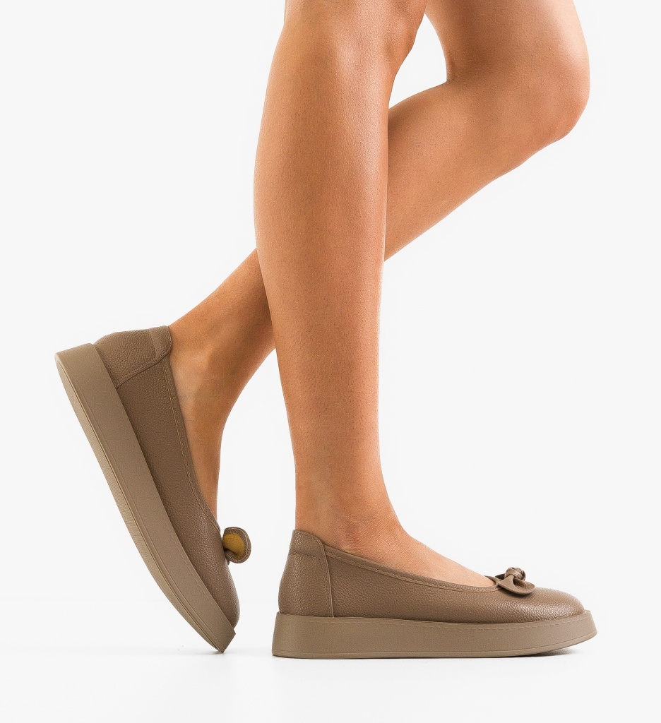 Balerini dama Tayha Khaki - Confort si Stil - imagine 3
