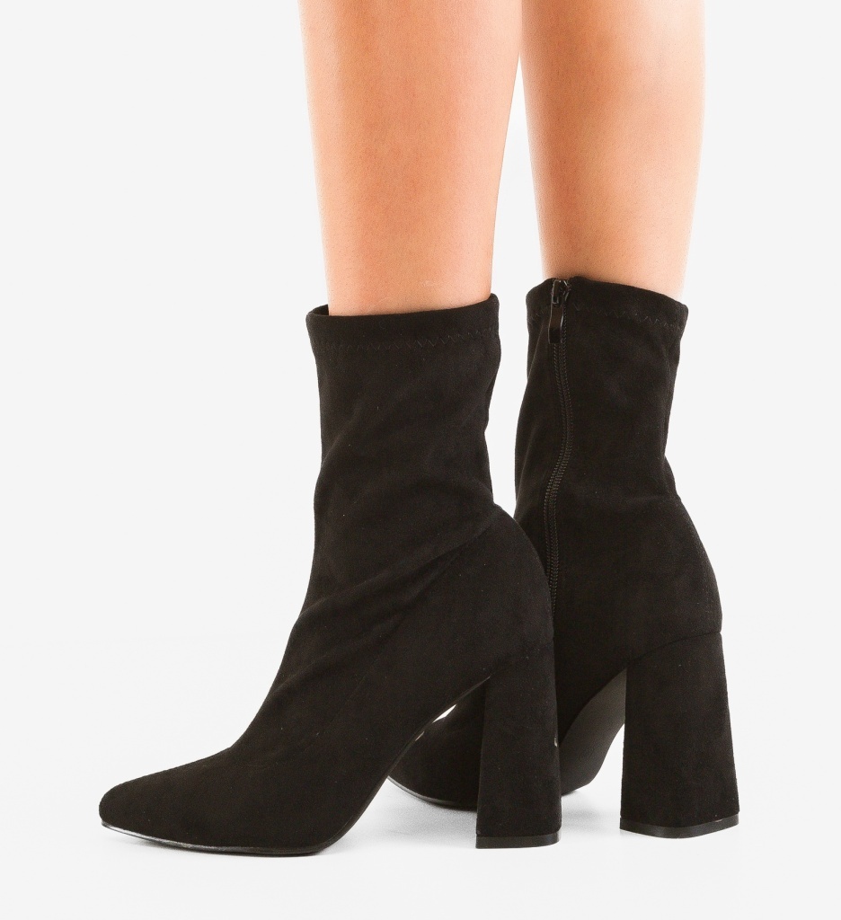Botine Dama Lopedia Negre - Stil si Confort - imagine 2