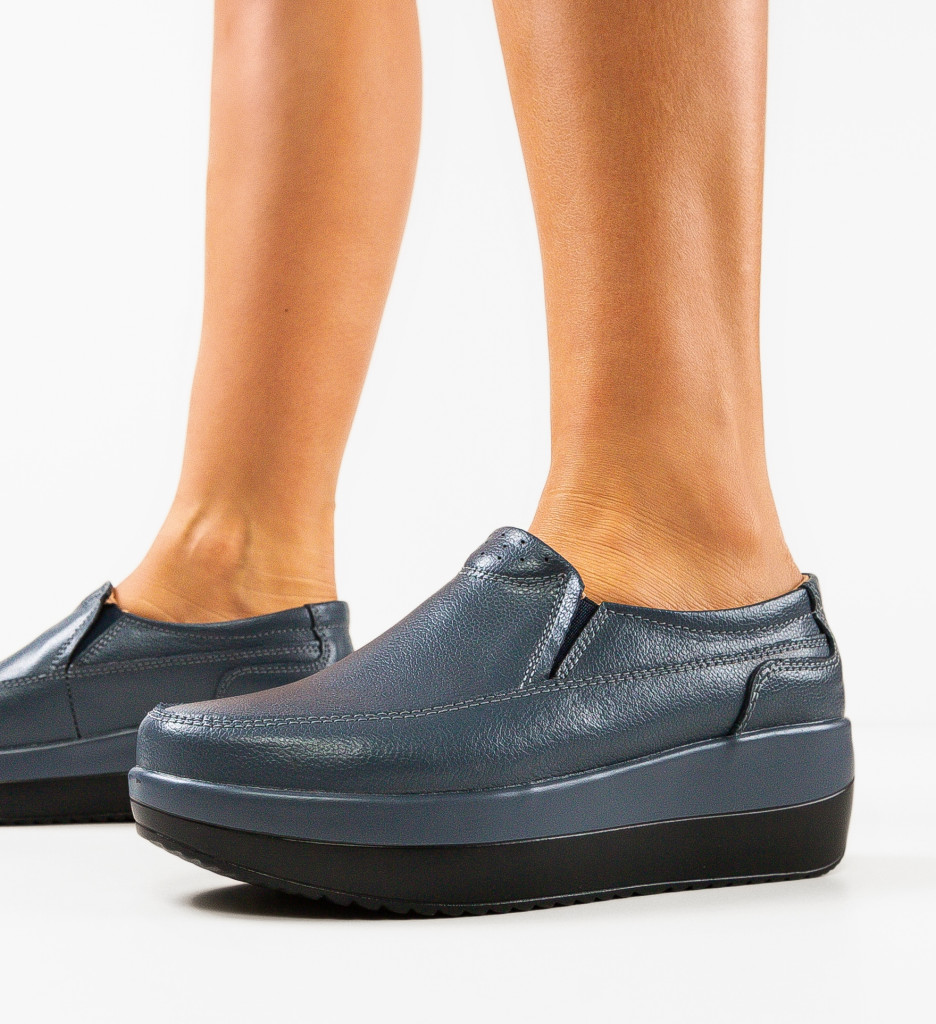 Pantofi Freeman Gri - Confort Casual Zilnic - imagine 4
