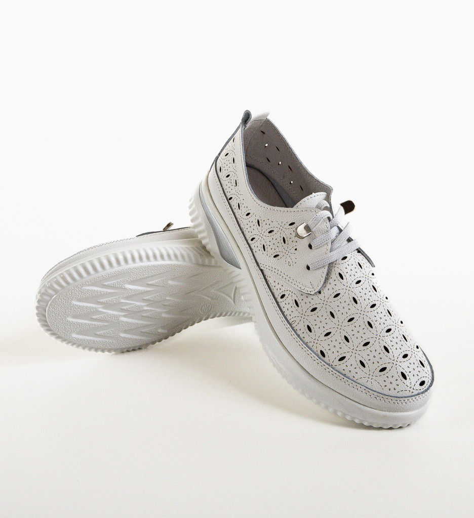 Pantofi Casual Balaj Albi - Confort și Stil - imagine 8