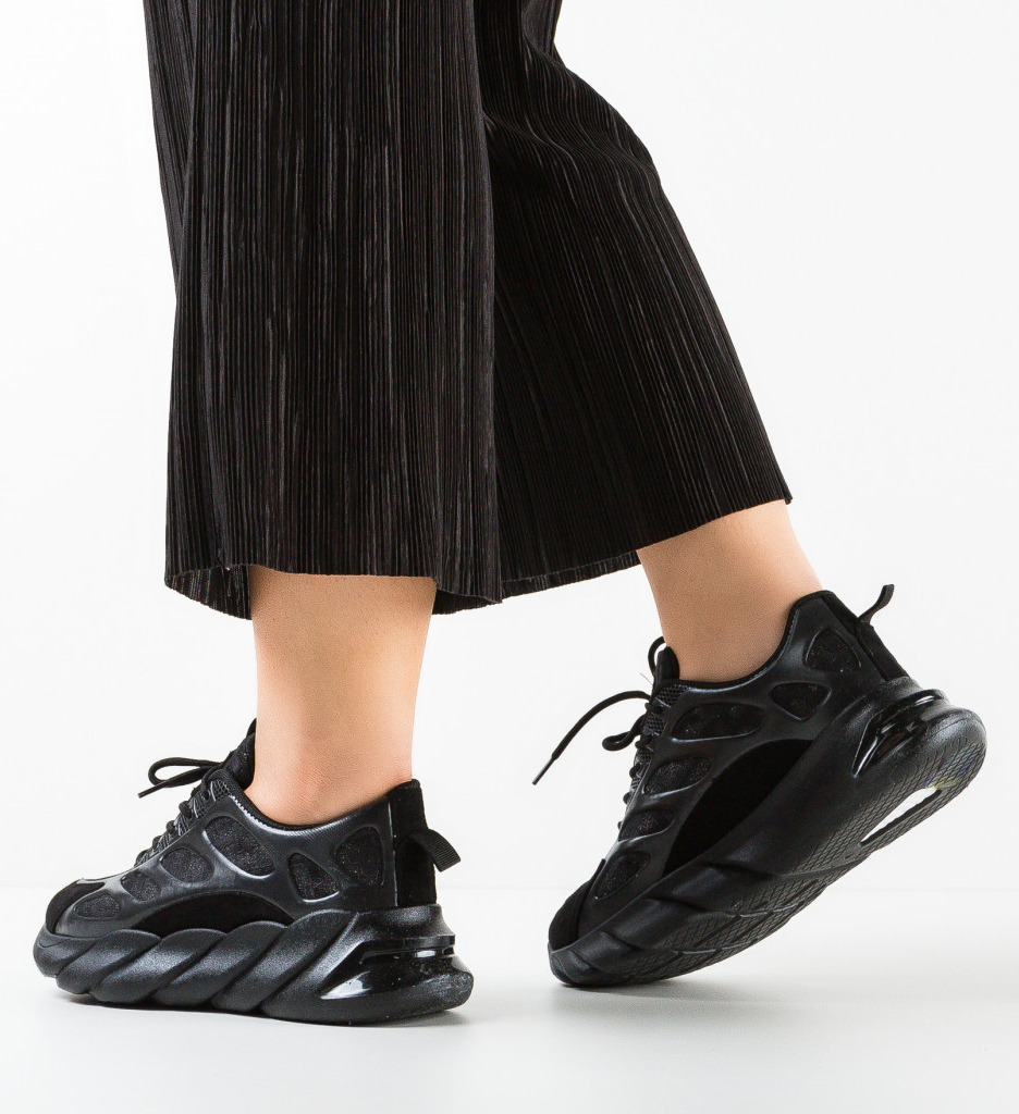 Sneakers Dama Idris Negri - Confort și Stil - imagine 4