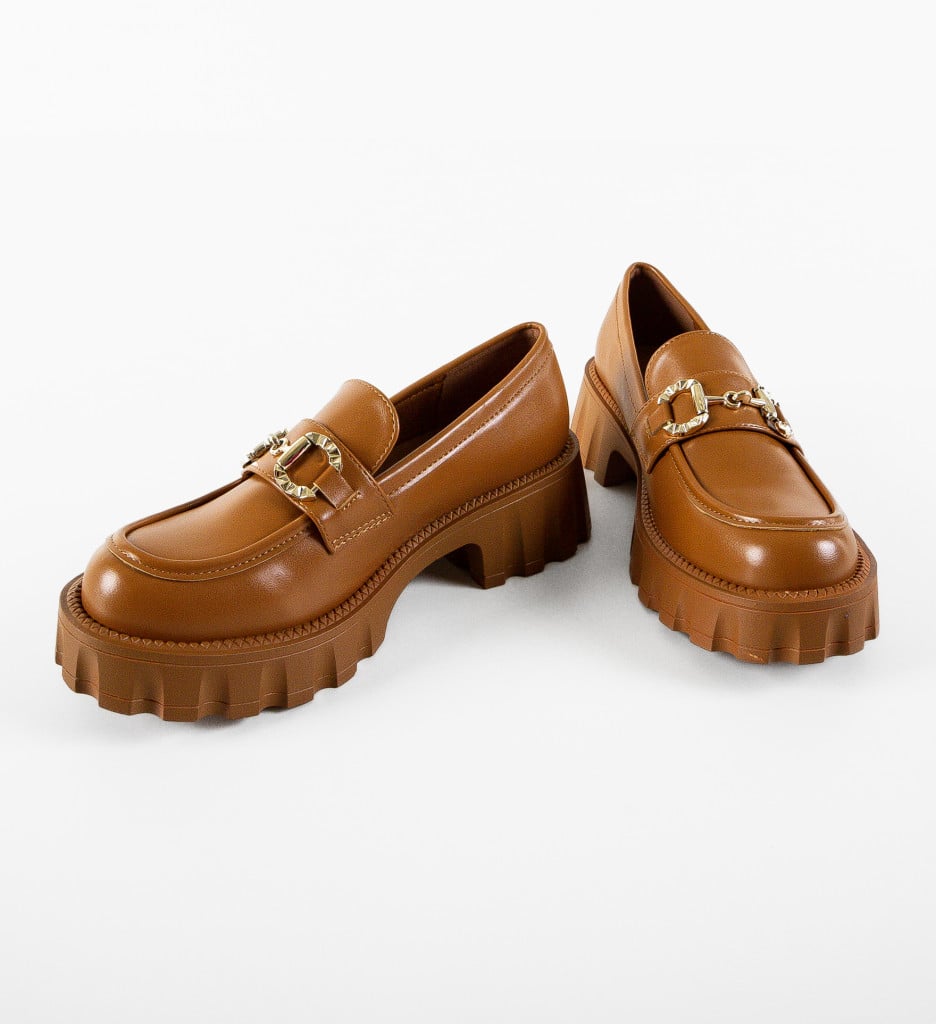 Pantofi Casual Alyena Camel - Confort și Stil - imagine 11