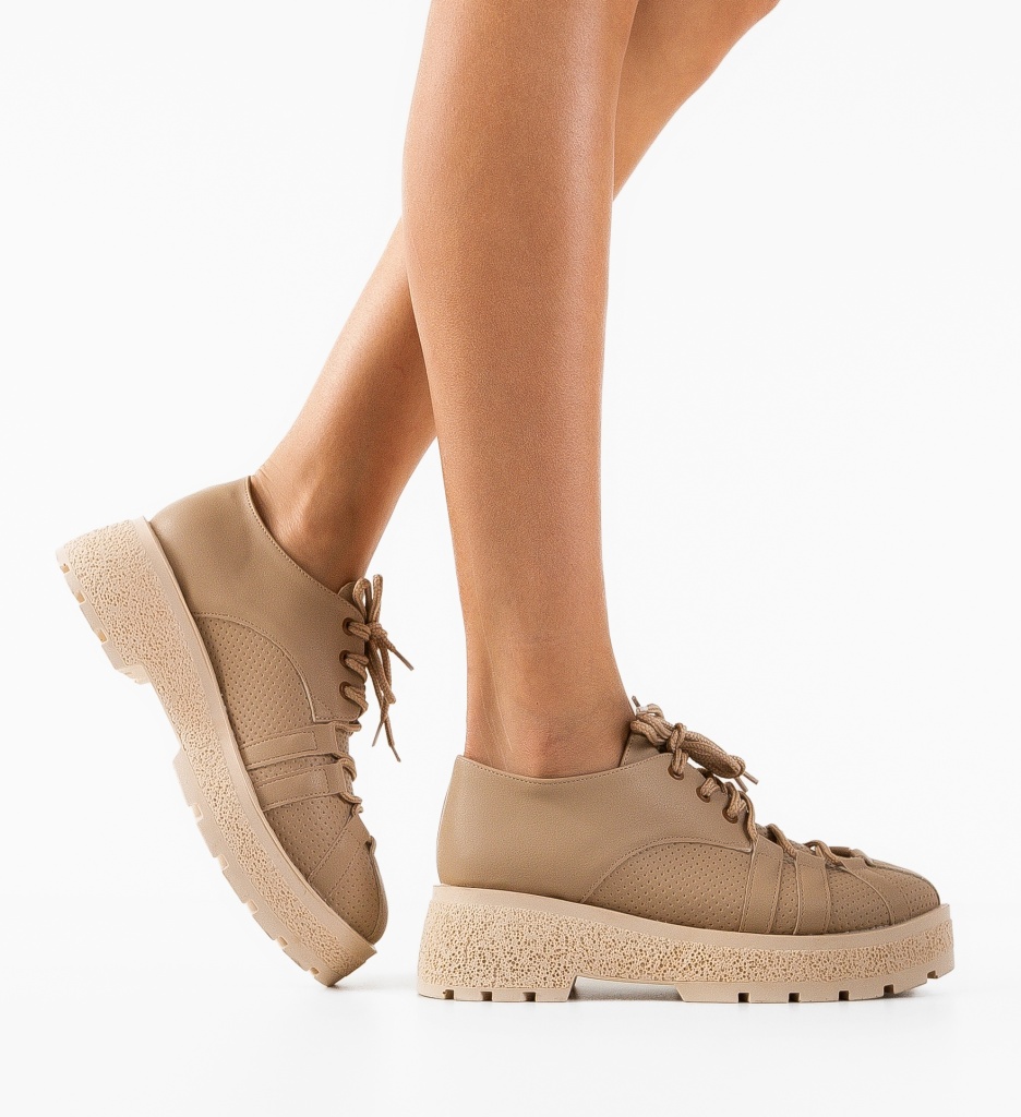 Pantofi Casual Memy Bej - Confort și Stil Zilnic