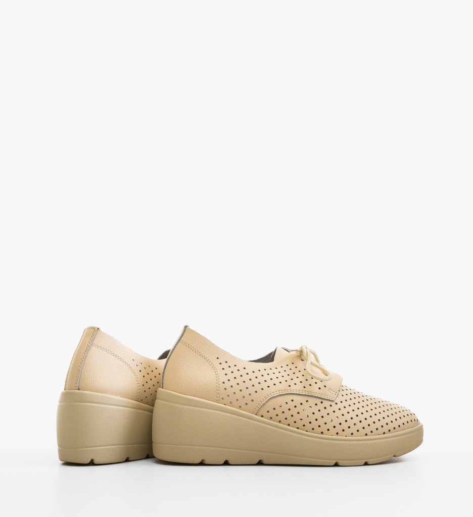 Platforme Dama Mersonk Bej | Confort & Stil - imagine 4