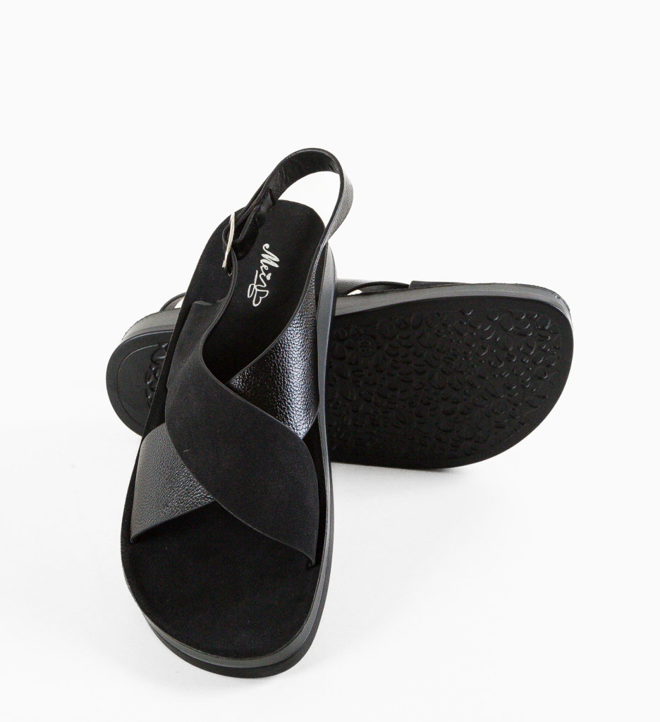 Sandale Basel Negre | Eleganță și Stil - imagine 7