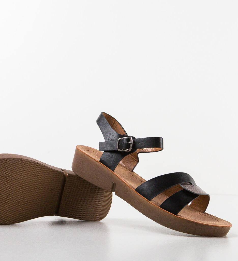 Sandale Dama Burt Negre | Confort și Eleganță - imagine 7