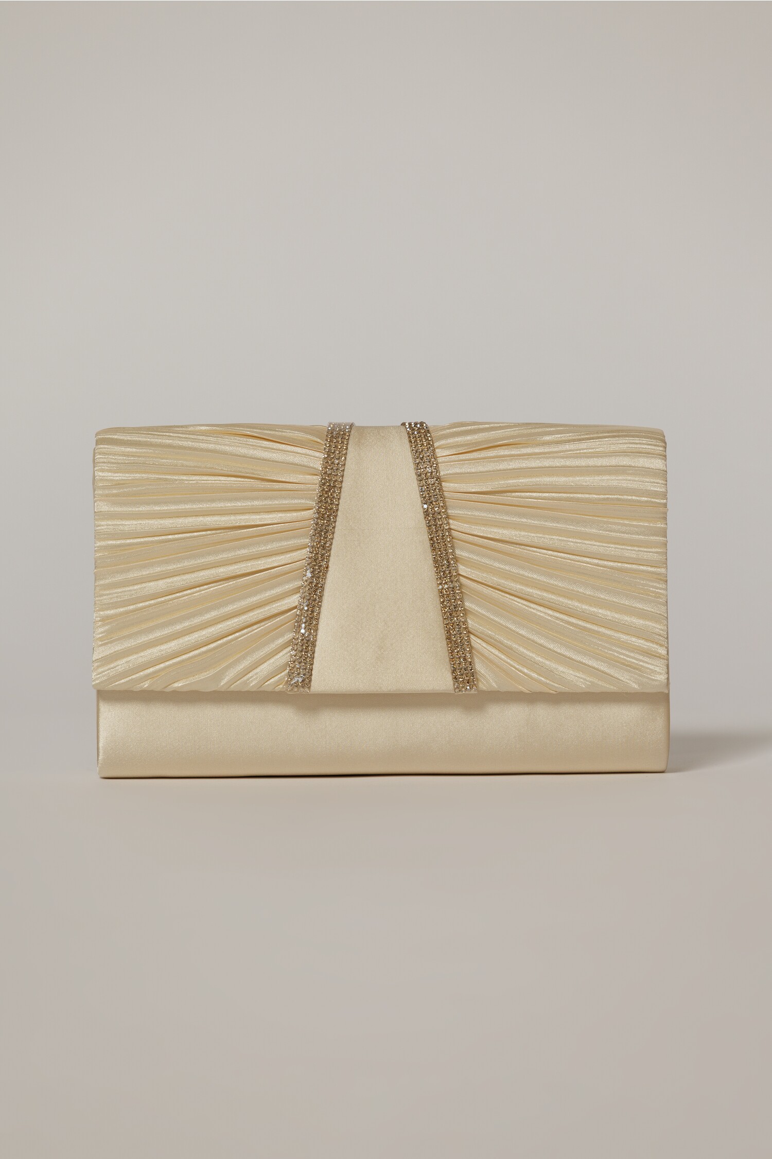 Clutch Galben Pal Satinat cu Strălucire