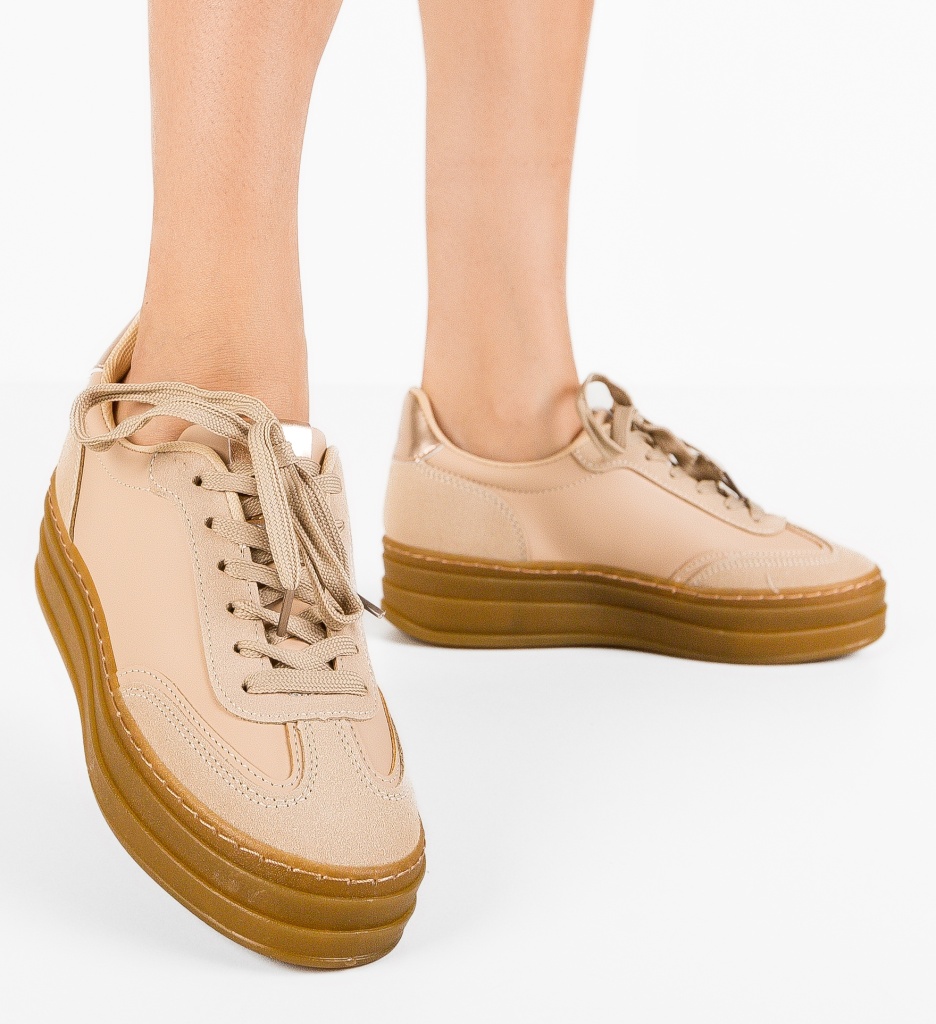 Sneakers Jaswin Khaki | Confort și Stil Urban - imagine 2