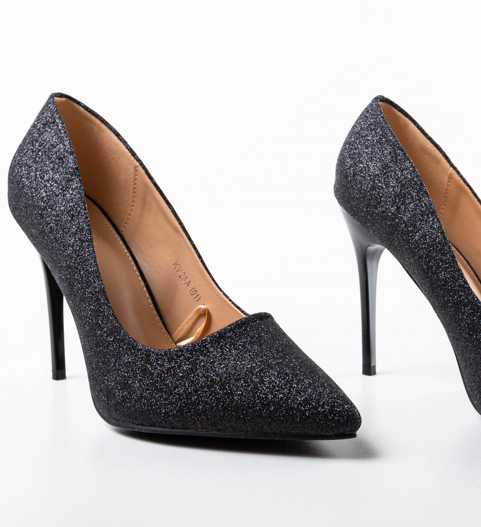 Pantofi Orta Negri cu Toc - Eleganță și Stil - imagine 7
