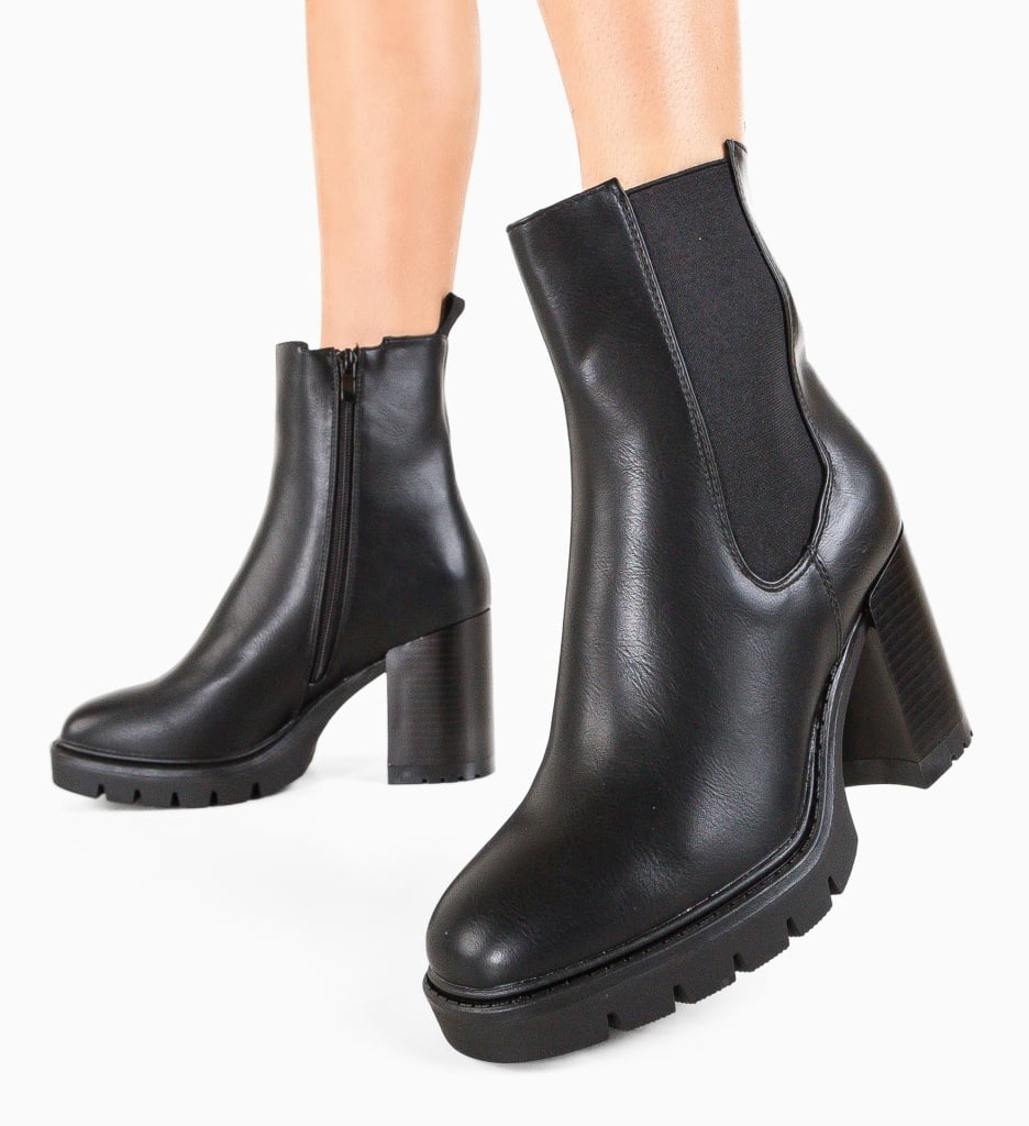 Botine Dama Gideon Negre - Stil și Confort - imagine 5