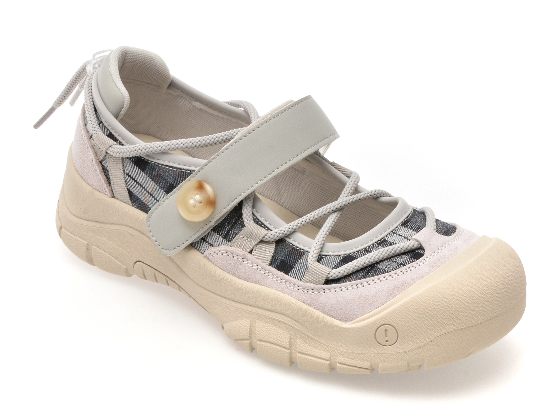 Pantofi Sport GRYXX Gri cu Velcro - Confort