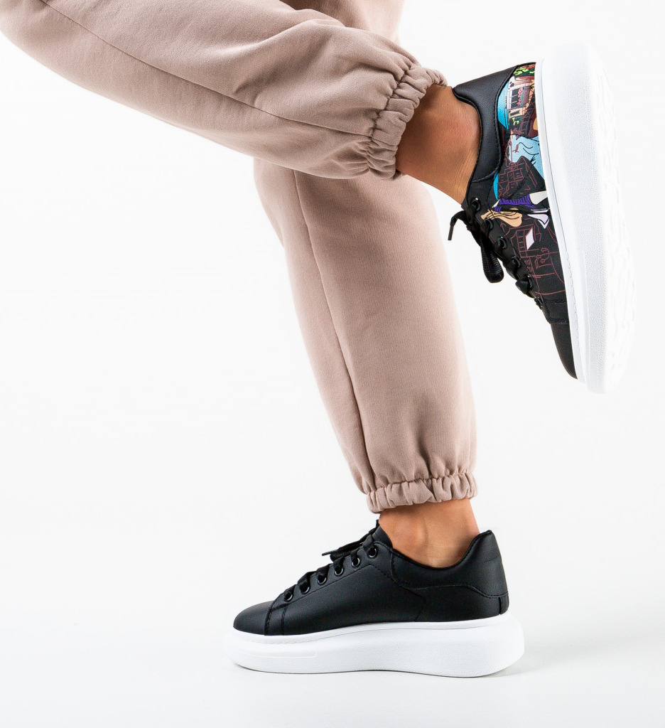 Sneakers Dama Loinli Negri - Stil si Confort