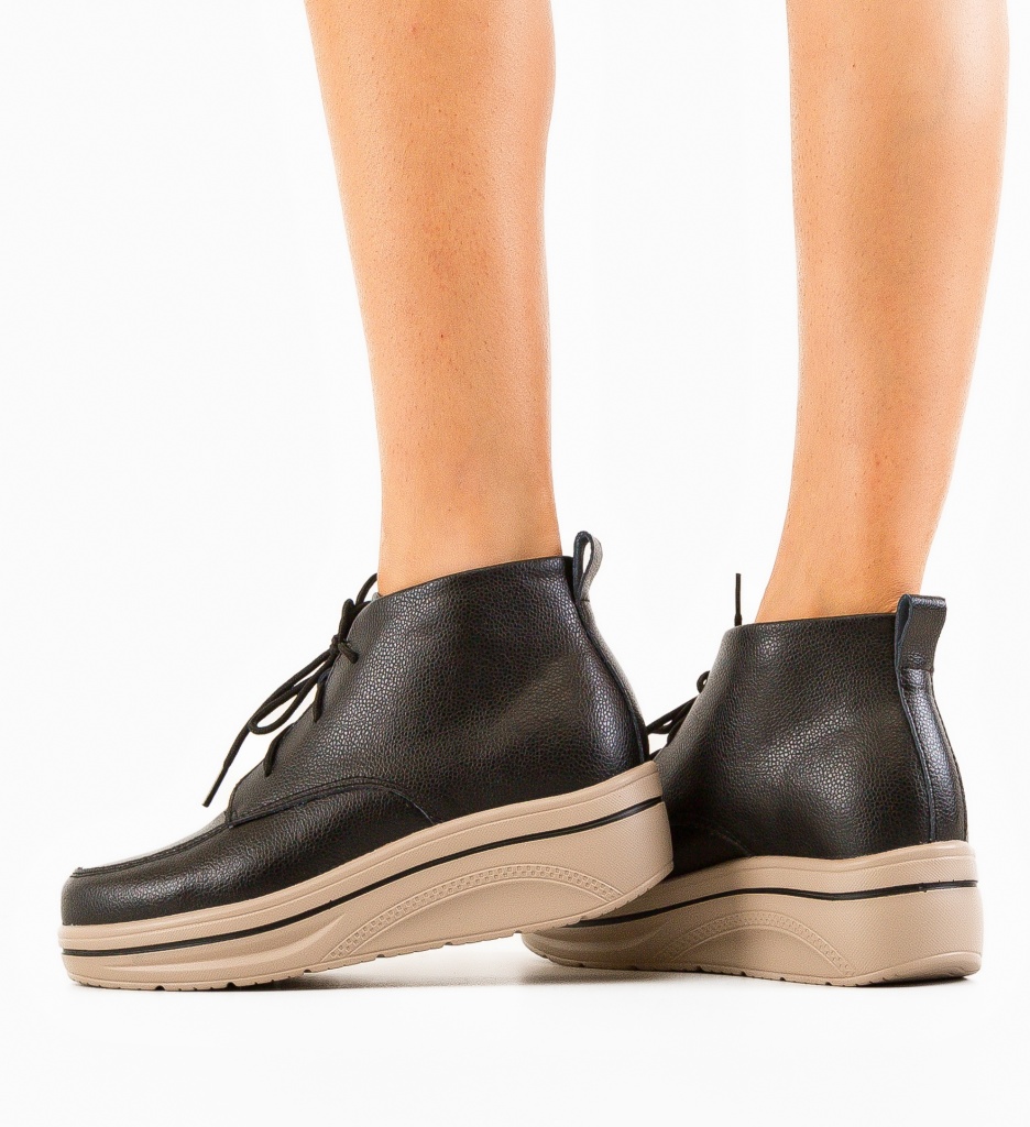 Pantofi Bergamon Negri - Confort și Stil Casual - imagine 3