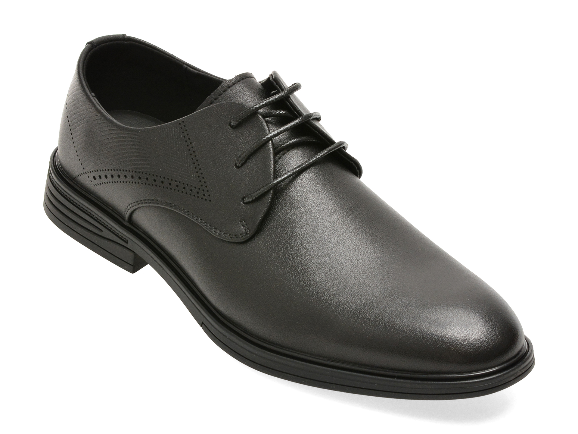 Pantofi eleganti BITE THE BULLET negri, 4T89516, din piele naturala
