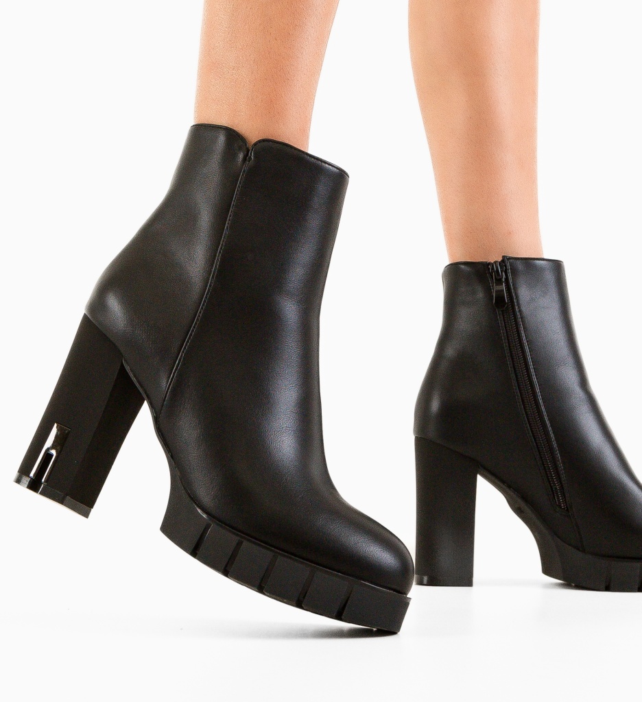 Botine Dama Magya Negre - Eleganță și Stil