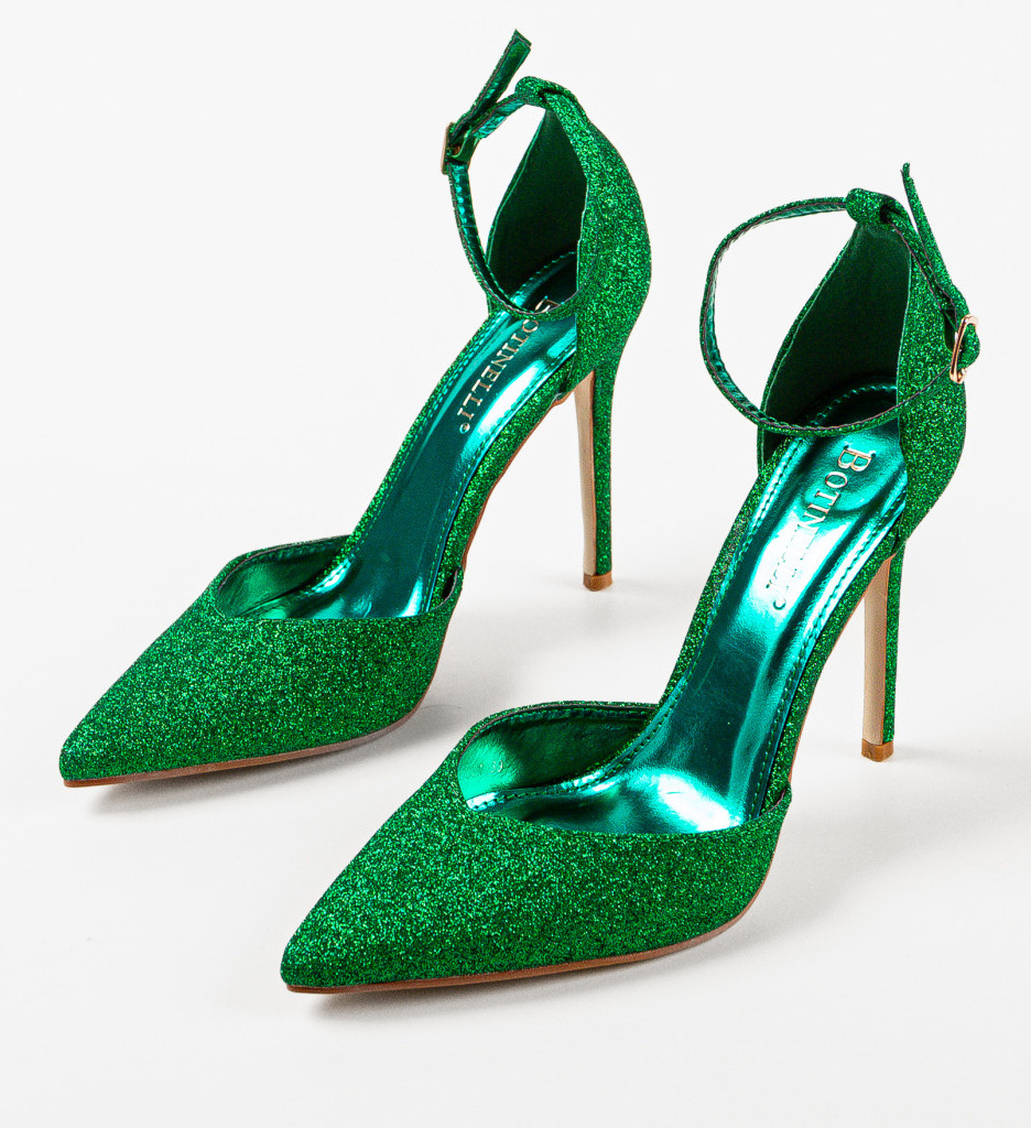 Sofly Pantofi cu Toc Verzi | Eleganță Asigurată - imagine 5