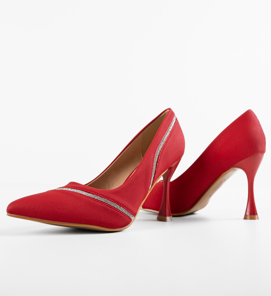 Pantofi Dama Zaid Rosii - Eleganță și Stil - imagine 8