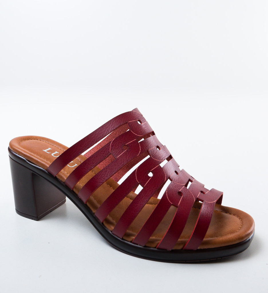 Sandale Stroben Grena cu Toc Elegant - imagine 4