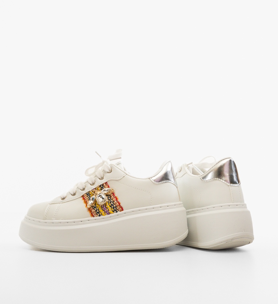 Sneakers Dama Wayne Argintii - Confort și Stil - imagine 4
