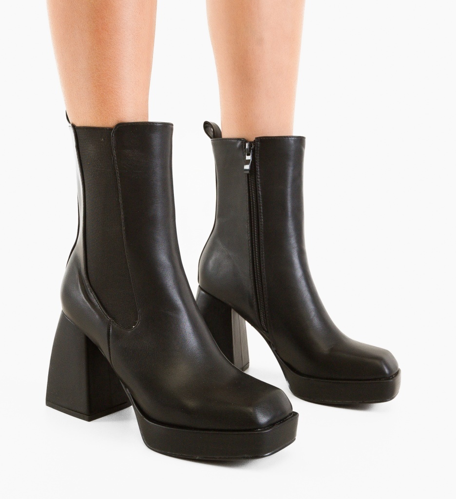 Botine Dama Jorge Negre 2 - Eleganță și Confort