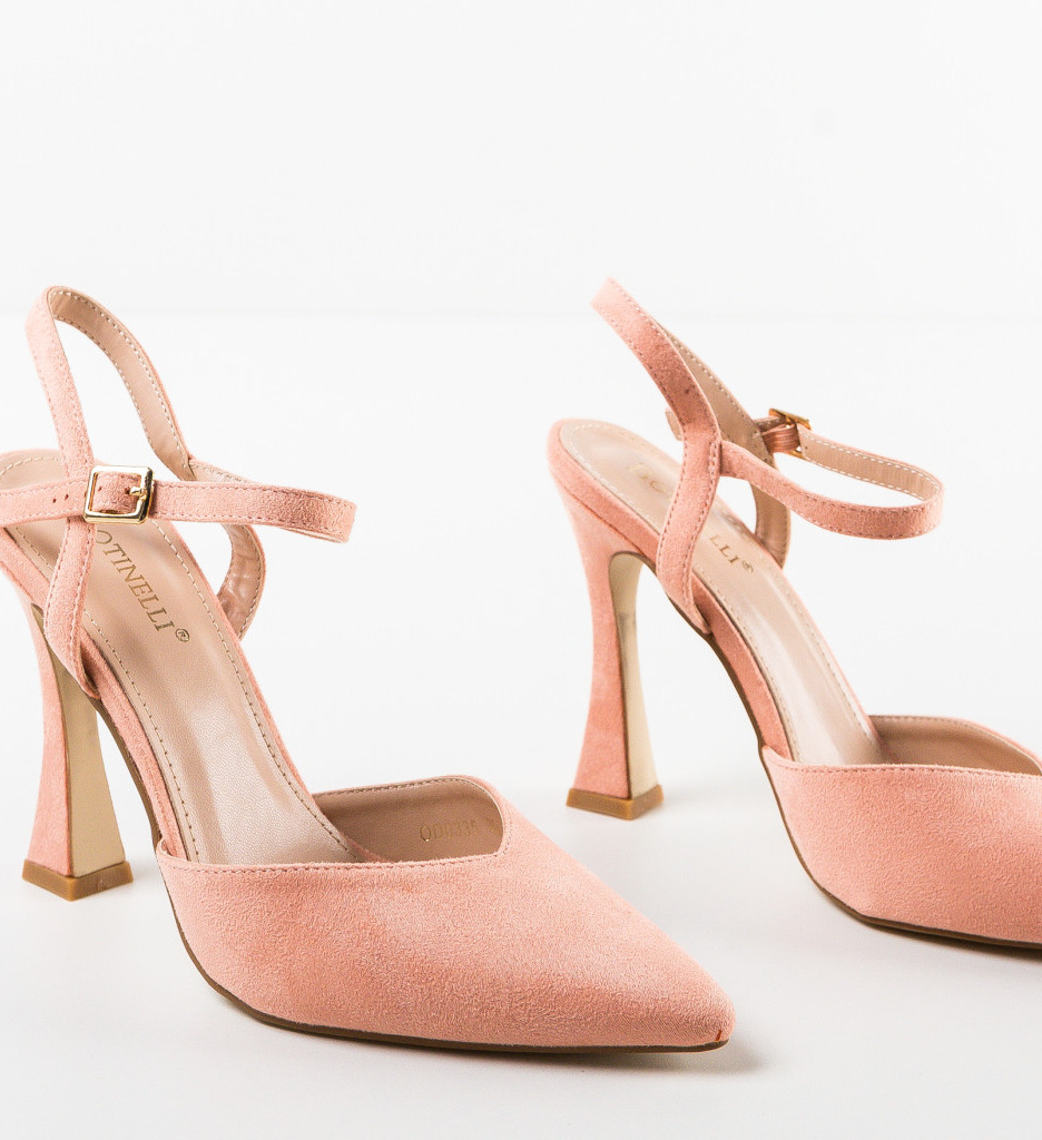 Pantofi cu toc Neroc Roz - Eleganță și Stil - imagine 6