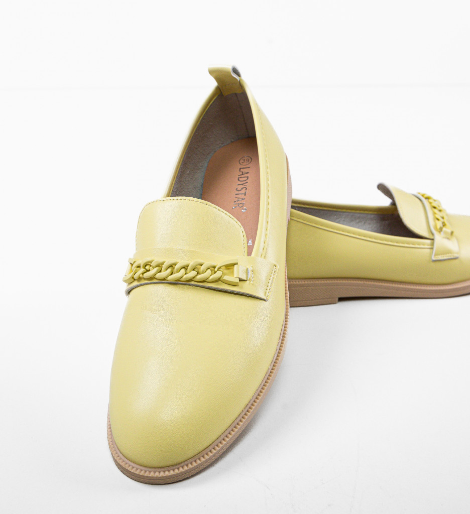 Pantofi Casual Dama Kalanz Galbeni | Stil și Confort - imagine 8
