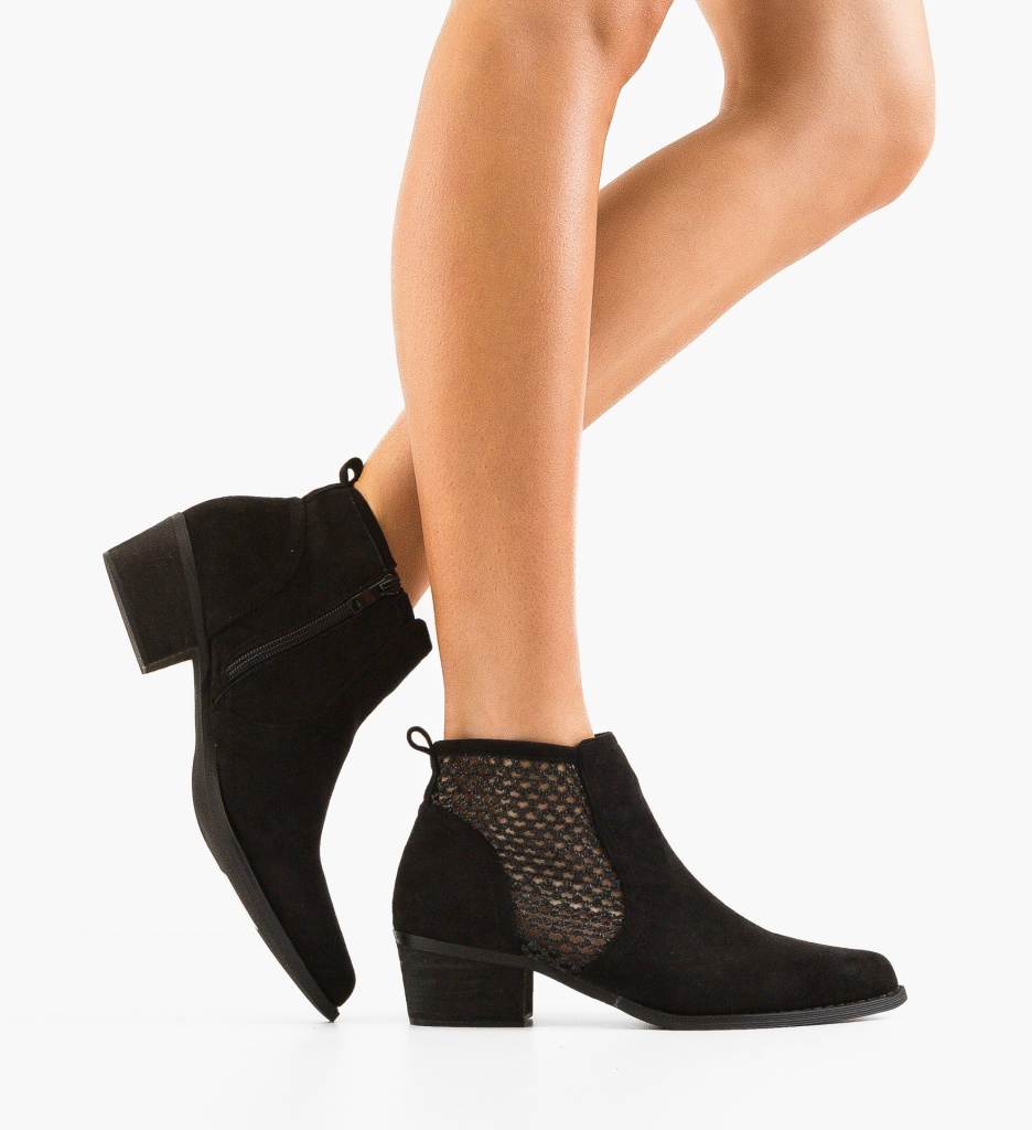 Botine Dama Melod Negre | Eleganță și Confort