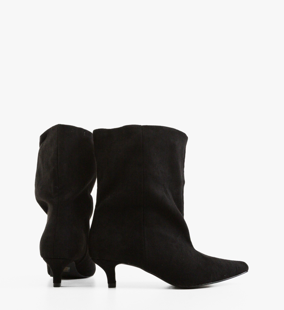 Botine Cow Negre Depurtat - Eleganță și Confort - imagine 3