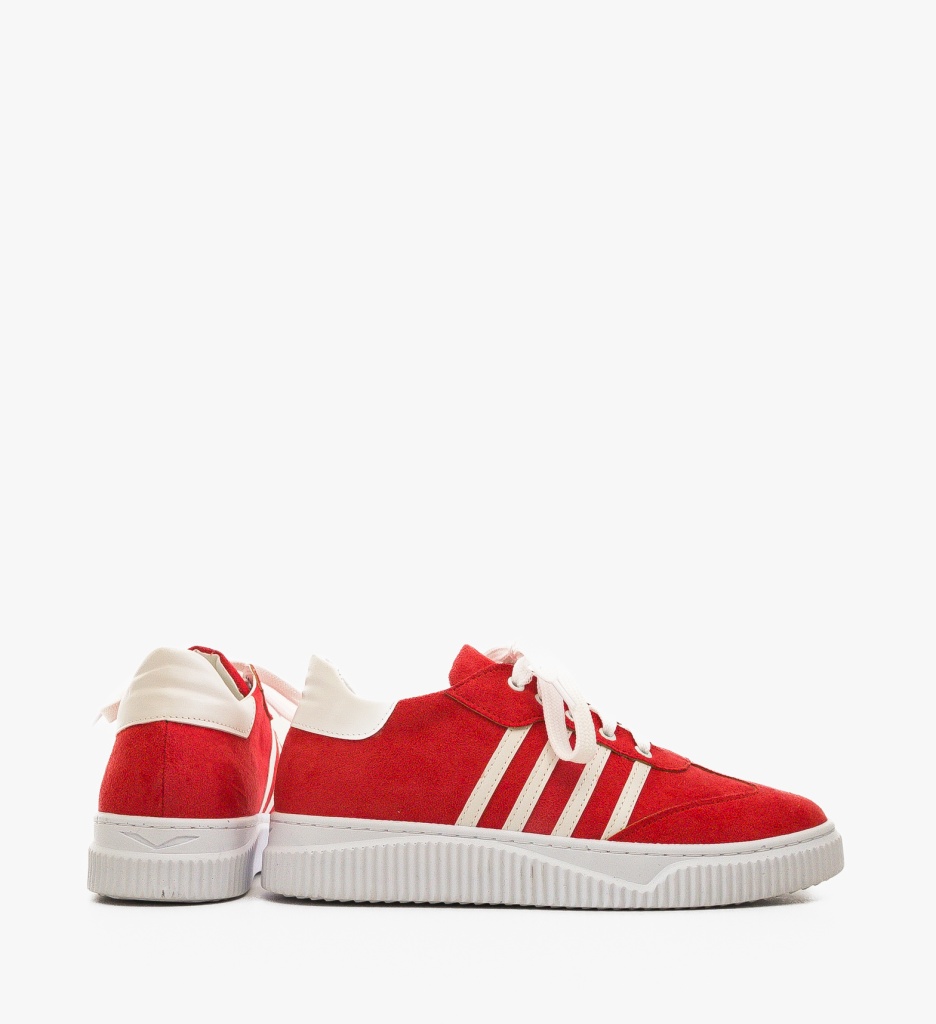 Sneakers Dama Crimson Rosii - Stil și Confort - imagine 4