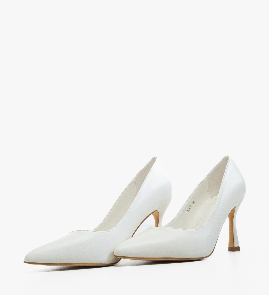 Pantofi Dama Staryu Albi Eleganți - imagine 4
