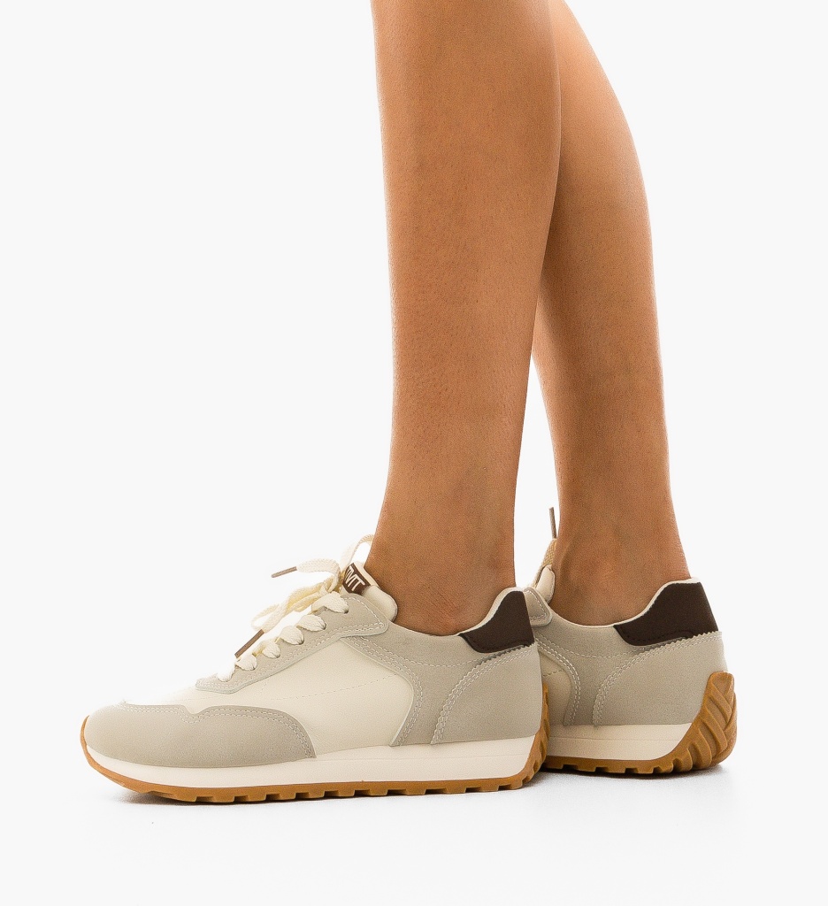 Sneakers Myga Bej - Confort și Stil Sport - imagine 2
