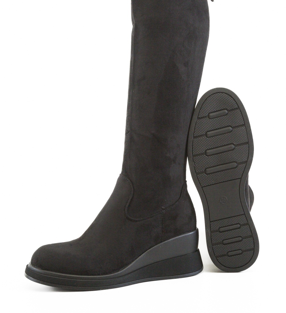Cizme Dama Leonella Negre | Design Elegant - imagine 2