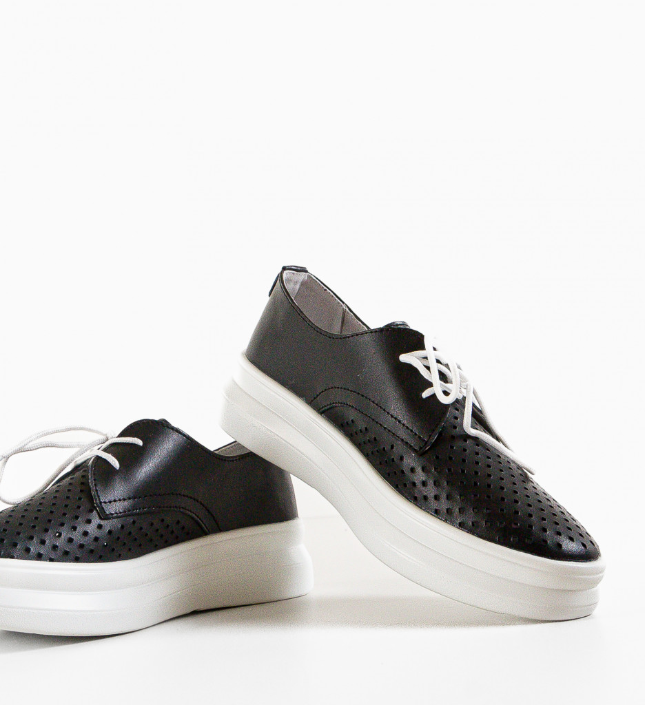 Pantofi Casual Dama Alannah Negri - Confort Zilnic - imagine 7
