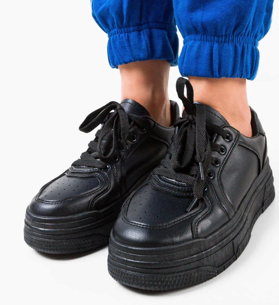 Sneakers Dama Zak Negri - Confort și Stil - imagine 2