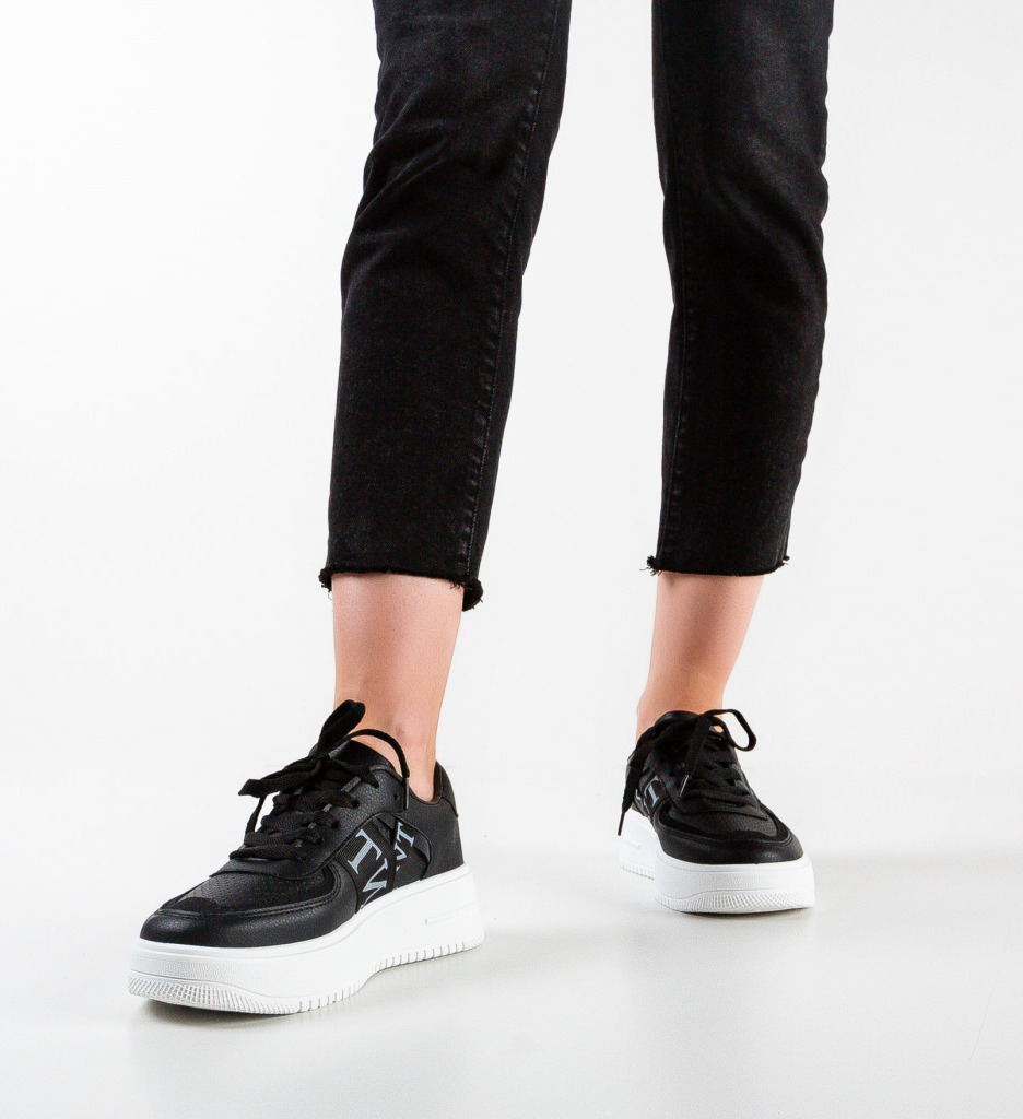 Sneakers Dama Vuton Negre - Confort Stilat - imagine 2
