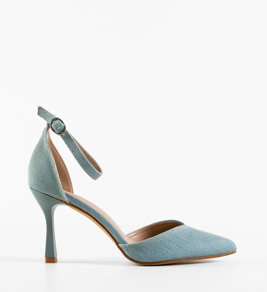 Pantofi dama Marja Albastri cu toc elegant - imagine 7