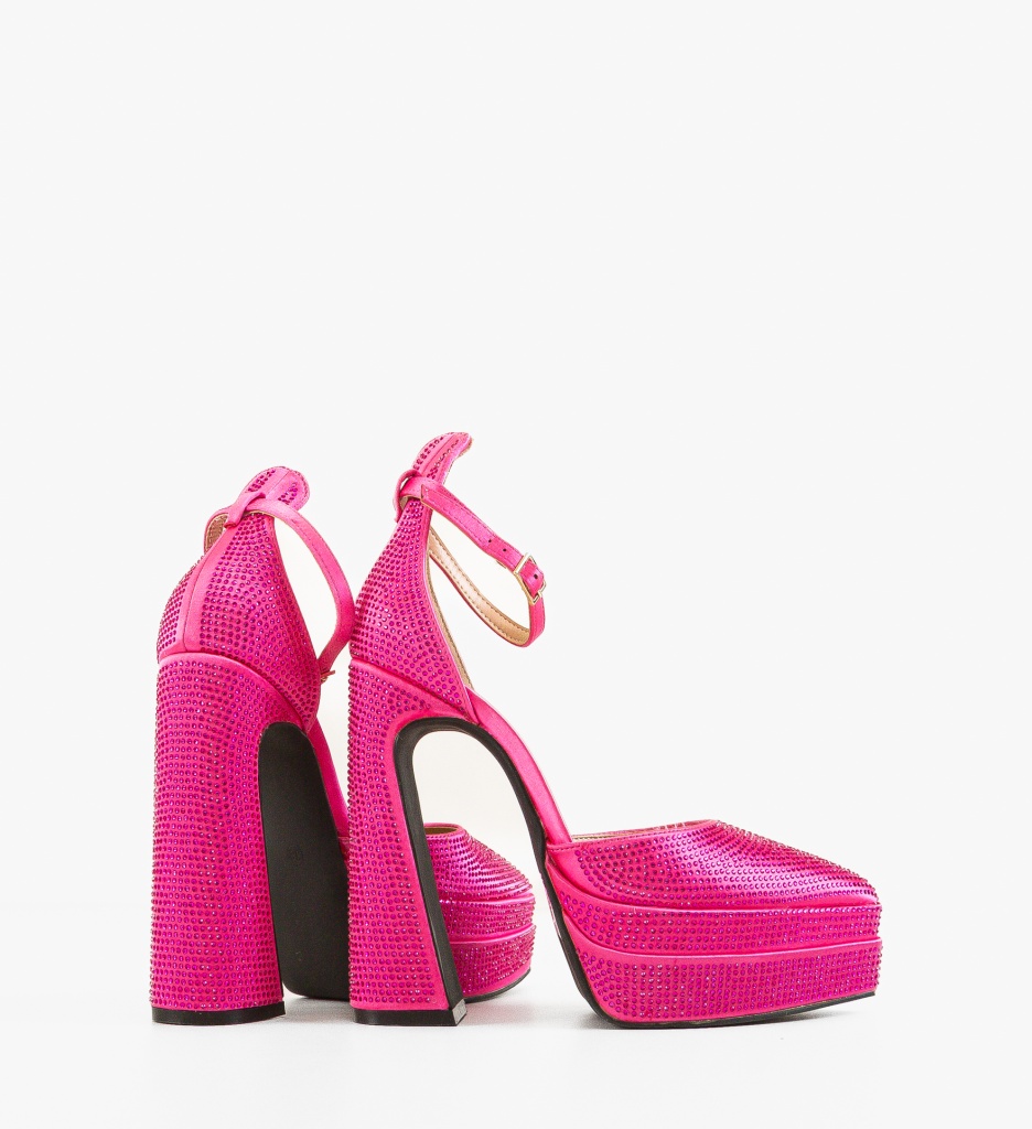 Pantofi cu Toc Apoor Fuchsia - Eleganță și Stil - imagine 4
