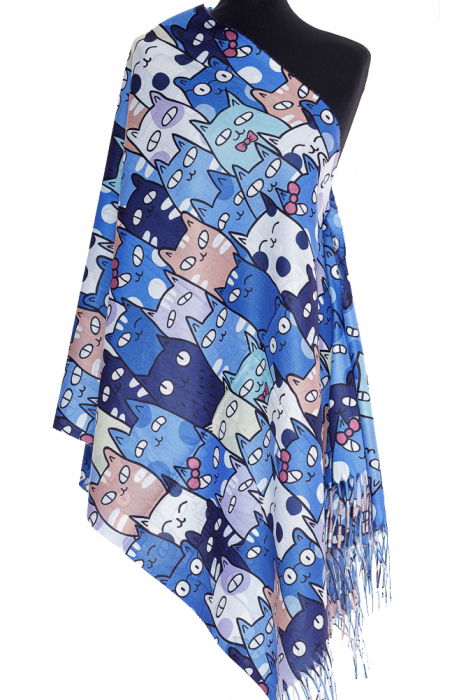 Esarfa Pisici Casmir Shopika | Design Unic