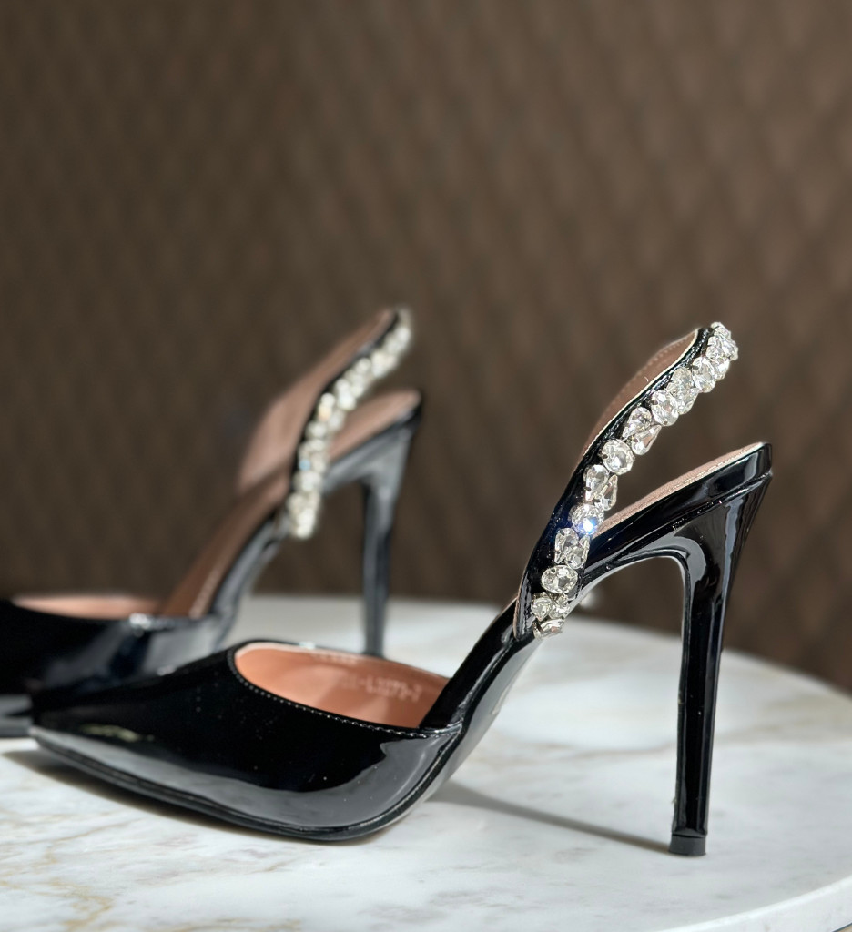 Pantofi dama Haven Negri cu Toc Eleganți - imagine 4